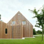 Ngắm ngôi nhà nông thôn tại Bỉ với thiết kế lạ bằng Gỗ