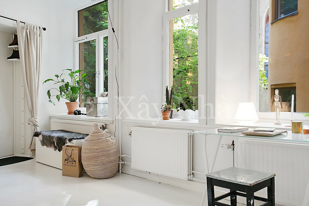 modern crib 8 Scandinavian One Room Apartment Exuding Great Taste and Peaceful Living