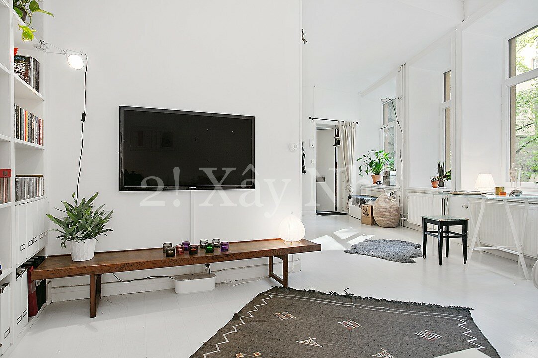 modern crib 17 Scandinavian One Room Apartment Exuding Great Taste and Peaceful Living
