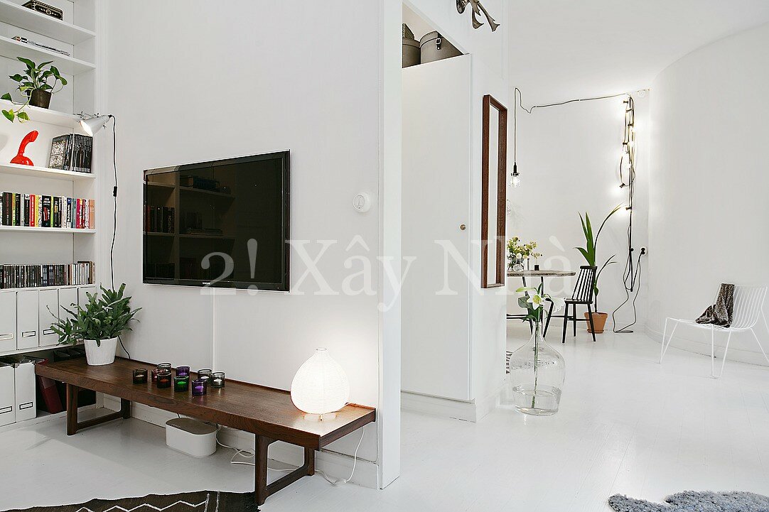 modern crib 24 Scandinavian One Room Apartment Exuding Great Taste and Peaceful Living