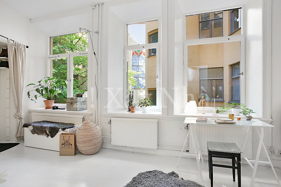 modern crib 7 Scandinavian One Room Apartment Exuding Great Taste and Peaceful Living