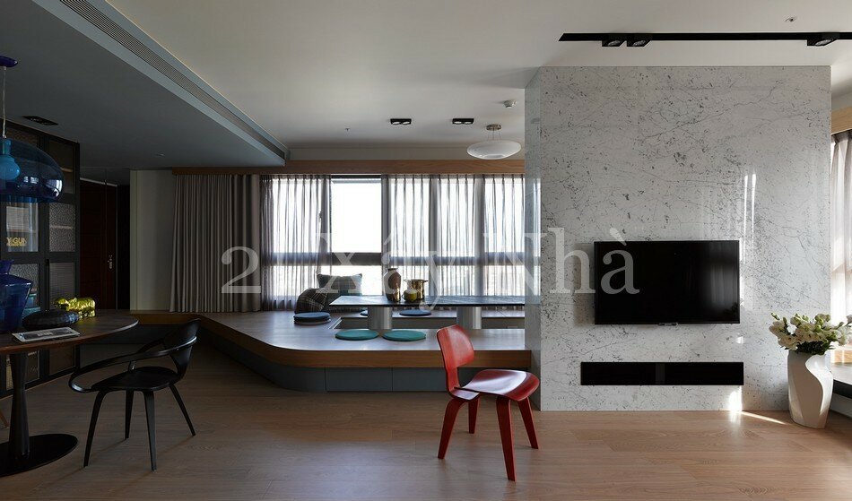 inspiring home 4 Unconventional Apartment in Taiwan With Striking Custom Made Furniture Elements