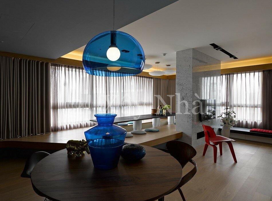 inspiring home 13 Unconventional Apartment in Taiwan With Striking Custom Made Furniture Elements