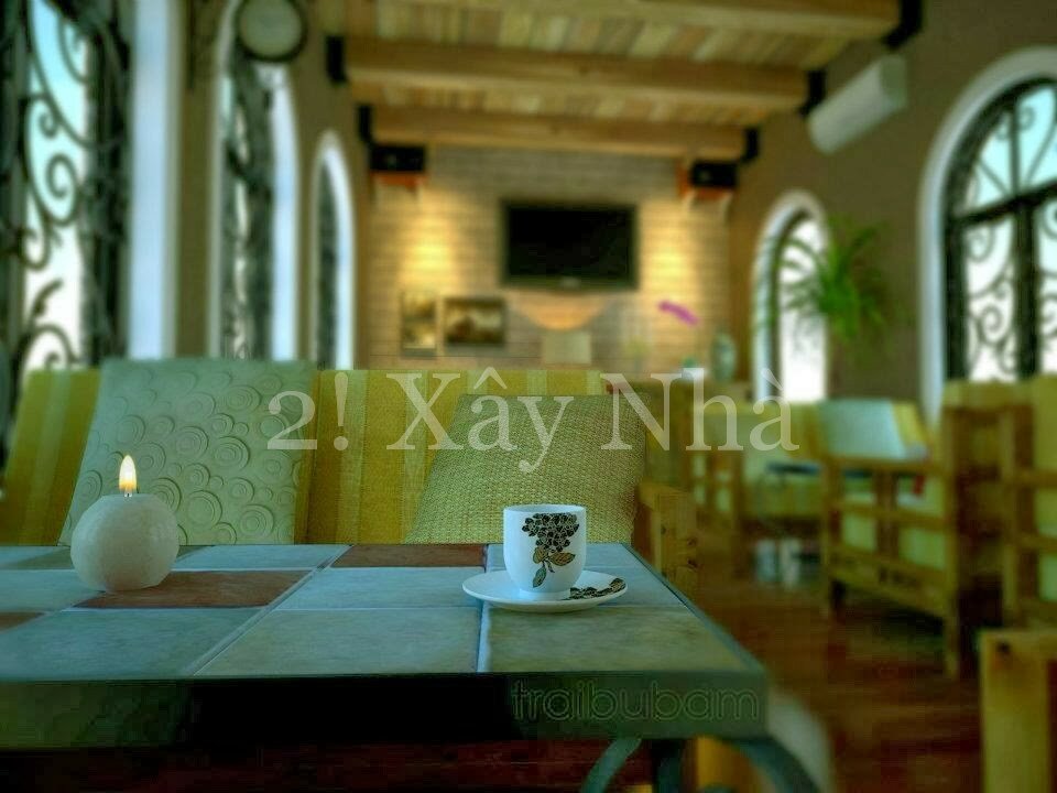 Mẫu thiết kế quán cafe đẹp ở Nha Trang [1]