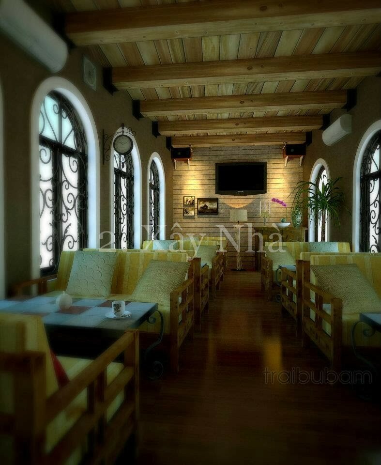 Mẫu thiết kế quán cafe đẹp ở Nha Trang [9]
