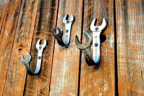 Wrenches Into Wall Hooks
