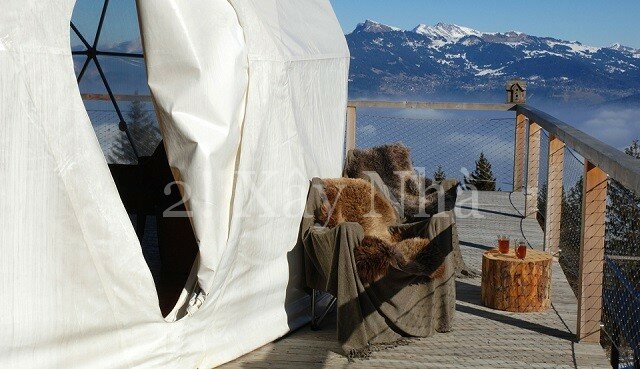 Whitepod Luxury Hotel in Swiss Alps 1