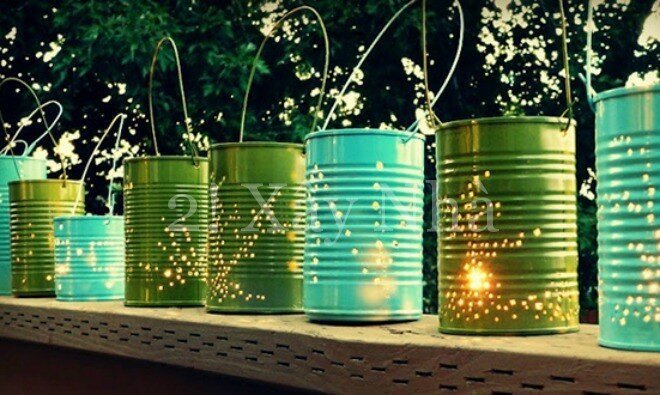Những mẫu đèn tự chế cho nhà đẹp