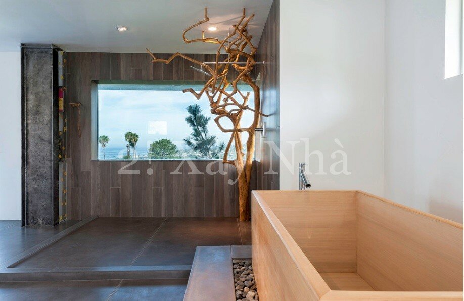 Mẫu phòng tắm theo phong cách Nhật Bản đơn giản và sang trọng