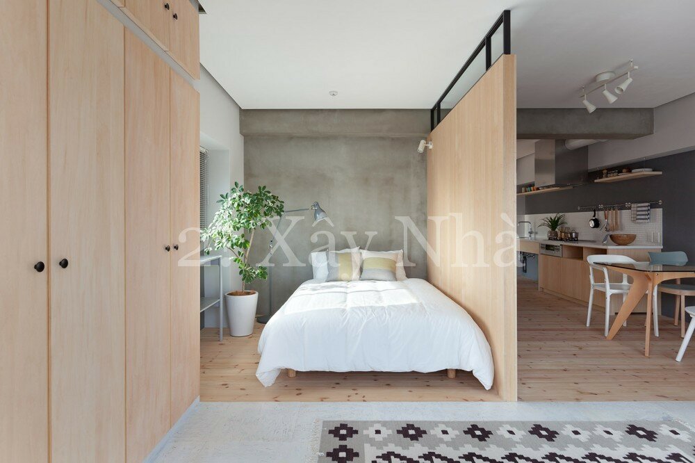 Thiết kế nội thất cho căn hộ nhỏ diện tích 64m2 ở Yokohama Nhật Bản