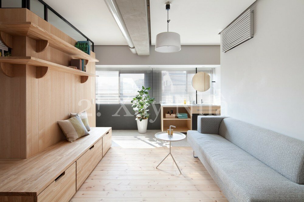 Thiết kế nội thất cho căn hộ nhỏ diện tích 64m2 ở Yokohama Nhật Bản