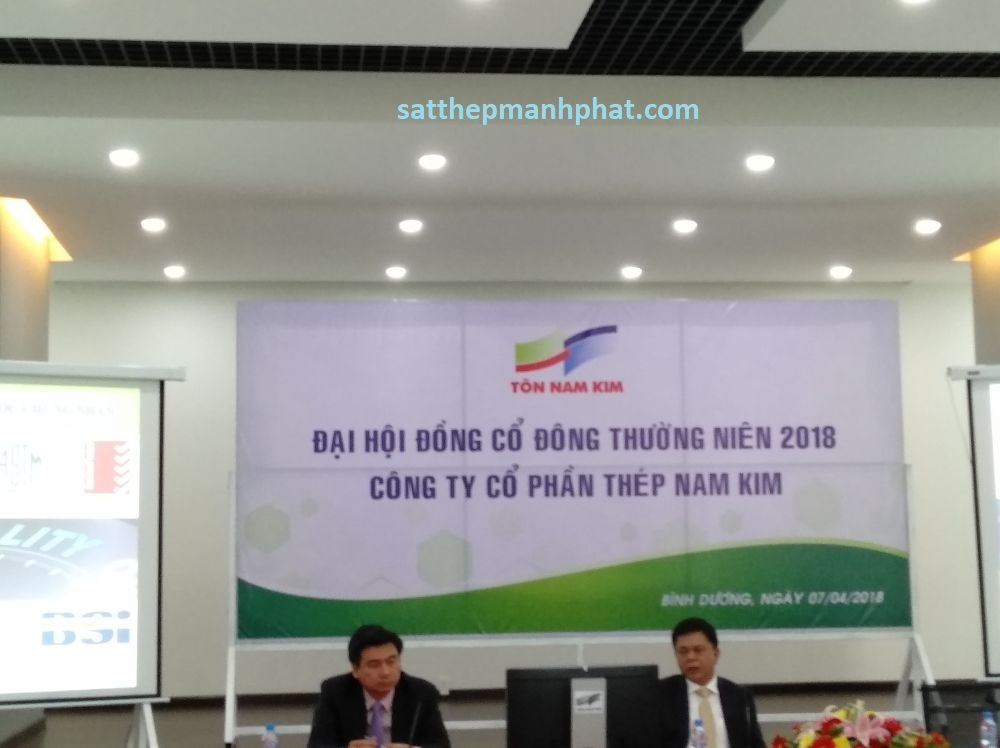 Đại hội cổ đông sắt thép xây dựng Nam Kim 2018 hôm nay